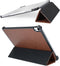 Selencia Tablet Hoes Geschikt voor iPad Air 5 (2022) /iPad Air 11 inch (2024) M2 / iPad Air 4 (2020) - Selencia Nuria Vegan Lederen Trifold Bookcase - Bruin