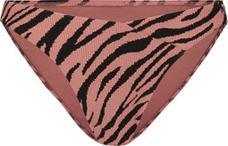 Beachlife Rose Zebra - Bikinibroekje v-detail - Regular fit - Dierenprint zwart