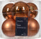 Kerstbal glas d8 cm rood kpr ass 6st kerst