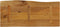 vidaXL - Tafelblad - met - natuurlijke - rand - 100x40x3,8 - cm - massief - mangohout