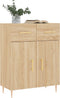 vidaXL - Dressoir - 69,5x34x90 - cm - bewerkt - hout - sonoma - eikenkleurig