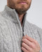 Life Line Marcel Sweater Knit Half Zip Heren Lichtgrijs Maat L