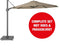 Halifax Zweefparasol Set Ø350 cm - Taupe