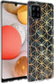 iMoshion Hoesje Geschikt voor Samsung Galaxy A42 Hoesje Siliconen - iMoshion Design hoesje - Goud / Zwart / Black Ring Graphic
