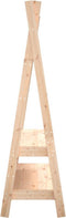 vidaXL - Kledingrek - 100x45,5x150 - cm - massief - grenenhout