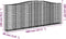 vidaXL - Schanskorven - 5 - st - gewelfd - 400x30x140/160 - cm - ijzer