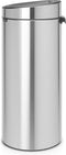 Brabantia Touch Bin - Prullenbak - 30 liter - Matt Steel