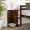 vidaXL - Nachtkastje - 46,5x29x61 - cm - bewerkt - hout - gerookt - eikenkleurig