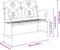 vidaXL - Tuinbank - met - Strak - Ontwerp - Wit - 104 - cm - Staal