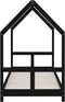 vidaXL - Kinderbedframe - 80x200 - cm - massief - grenenhout - zwart