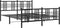 vidaXL - Bedframe - met - voetbord - zonder - matras - metaal - zwart - 160x200 - cm