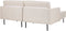 BREDA - Hoekbank - Lichtbeige - Rechtszijdig - Polyester