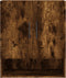 vidaXL - Wandkast - 60x31x70 - cm - bewerkt - hout - gerookt - eikenkleurig