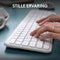 Logitech MK950 - Draadloze Toetsenbord en Muis Combo - Stille ervaring en aanpasbare sneltoetsen - Wit