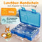 Funkelfuchs® - Lunchbox kinderen - Lekvrij en vaatwasserbestendig - Blauw