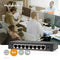 Nedis NSWH8P110BK - Gigabit onbeheerde desktopswitch - 8x Ethernet 1Gbps - Zwart