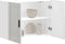 vidaXL - Keukenwandkast - Porto - bewerkt - hout - hoogglans - wit