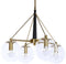 Plafondlamp DKD Home Decor 50 x 50 x 144 cm Kristal Gouden Metaal 50 W