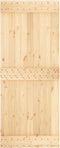 vidaXL - Schuifdeur - met - beslag - 85x210 - cm - massief - grenenhout