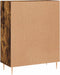 vidaXL - Dressoir - 69,5x34x90 - cm - bewerkt - hout - gerookt - eikenkleurig