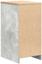 vidaXL - Garagekast - 40x51x85 - cm - massief - grenenhout - betongrijs