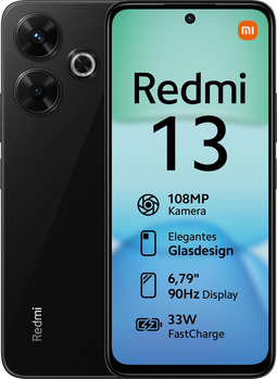Xiaomi Redmi 13 - Zwart - 128 GB - Dubbele fysieke simkaart