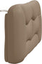 vidaXL - Hoofdbordkussen - 120 - cm - kunstleer - cappuccinokleurig