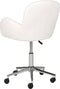PRIDDY - Bureaustoel - Wit - Bouclé