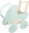 Janod Zen - Houten Poppenwagen - Voor Poppen Tot 42 Cm - Inclusief Deken en Kussen