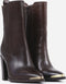 BRONX new-americana - Enkellaars - Binnenrits en metalen neus - Bruin