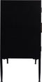 Myah Kast - 120 x 41 x 80 cm - Metaal - Zwart