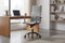 Feel Furniture Luxe Bureaustoel - Hoge Rugleuning - Lichtgrijs met Mat Zwart Frame
