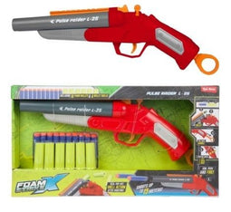 Foam Strike X Pulse Raider - Foam pistool - Dubbele loop - 10 foampijlen (set van 10)