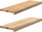 vidaXL - Vensterbanken - 2 - st - onbehandeld - 80x30x2 - cm - massief - eikenhout