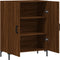 vidaXL - Dressoir - 69,5x34x90 - cm - bewerkt - hout - bruin - eikenkleur