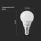 V-TAC VT-270 - LED Bulb - E14 - 7W - 600 Lumens - 3000K - Wit