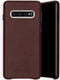 Selencia Hoesje Geschikt voor Samsung Galaxy S10 Hoesje - Selencia Gaia Slang Backcover - Donkerrood
