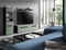 Furnilux Canu - Vitrinekast deels open - 33x36x125cm - Smoke Green