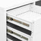 vidaXL - Kantoorkast - 90x40x102 - cm - staal - wit