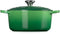 Le Creuset Braadpan Signature - Gietijzer - Ø 24 cm / 4,2 Liter - Groene Emaille Bamboo Edition