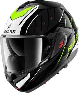 Shark Oxo Rydger - Systeemhelm - ECE 22.06 - Zwart wit fluo geel - Maat XL