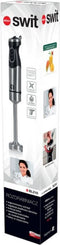 Staafmixer - 1000W - met turbo-functie - zwart zilver
