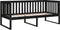 vidaXL - Slaapbank - 90x200 - cm - massief - grenenhout - zwart