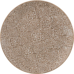 J-Line bord decoratief wabi - porselein - beige/wit