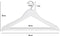 Infinity Goods Houten Kledinghangers - Inkeping en Broeklat - Wit