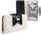 Tuff-Luv iPhone 5c - Leren portemonnee case - 2 kaarthouders en mini-zakje - Zwart/Wit