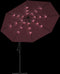vidaXL - Zweefparasol - met - LED-verlichting - 350 - cm - bordeauxrood