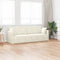 vidaXL - Ligbed - 2-in-1 - Crème - 213x144x60 - cm - Velvet