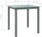 vidaXL - Tuintafel - 80x80x74 - cm - aluminium - en - glas - lichtgrijs