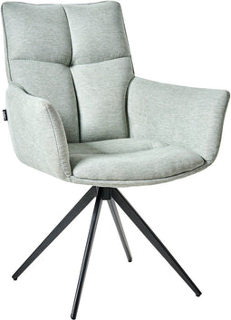 CORBIE - Eetkamerstoel - Mintgroen - Polyester